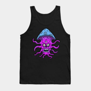 Mushroom skulls Tank Top